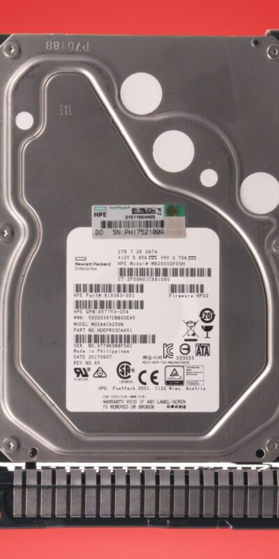 HPE 818363-001 MB2000GFDSH MG04ACA200N 2TB 7.2K 3.5" SATA HDD