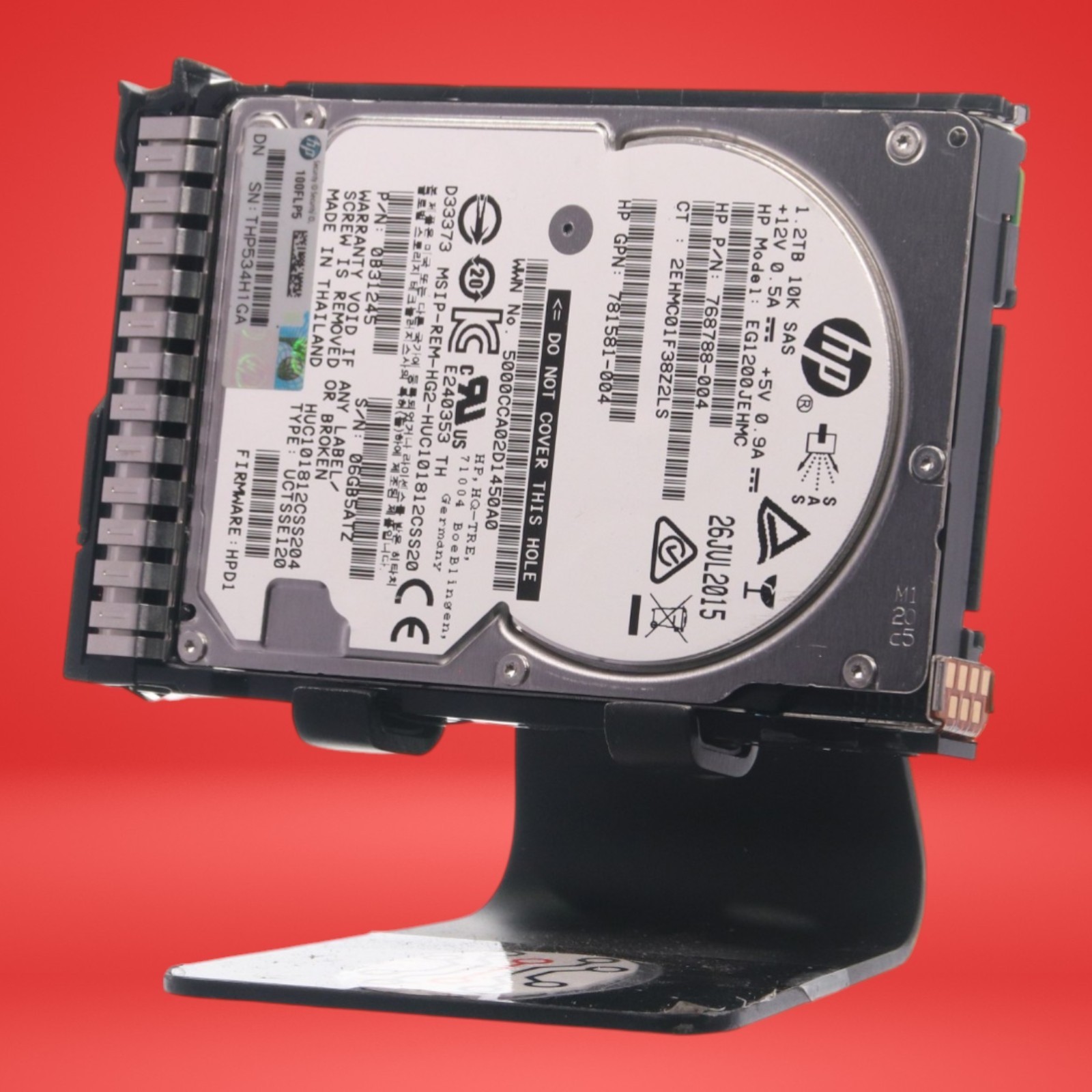 HP 1.2TB 12gbps 10K SAS 2.5" Hard Drive EG1200JEHMC 768788-004 - Image 2