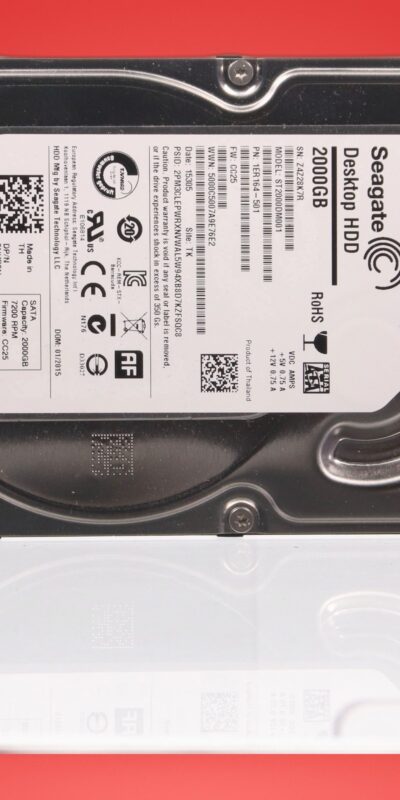 Seagate Barracuda ST2000DM001 2TB 64MB Cache 7200 RPM 6Gb/s 3.5" SATA III