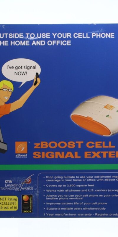 zBOOST Cell Phone Signal Booster for the Home/Office YX510-PCS-CEL W/ AC Adapter