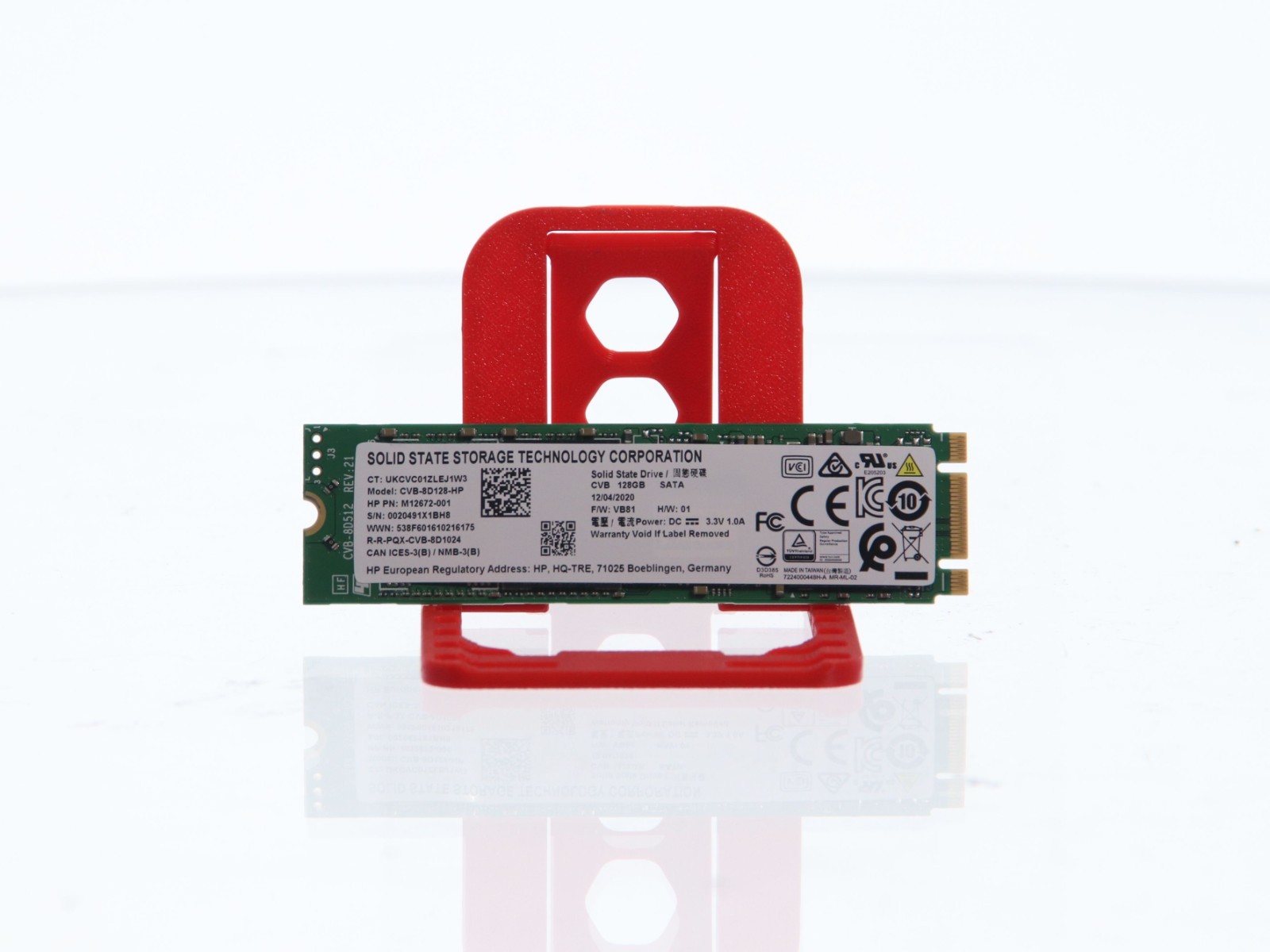 Lot of 20 HP - SSD CVB-8D128-HP 128Gb M.2 2280 SATAIII GRADE B M12672-001