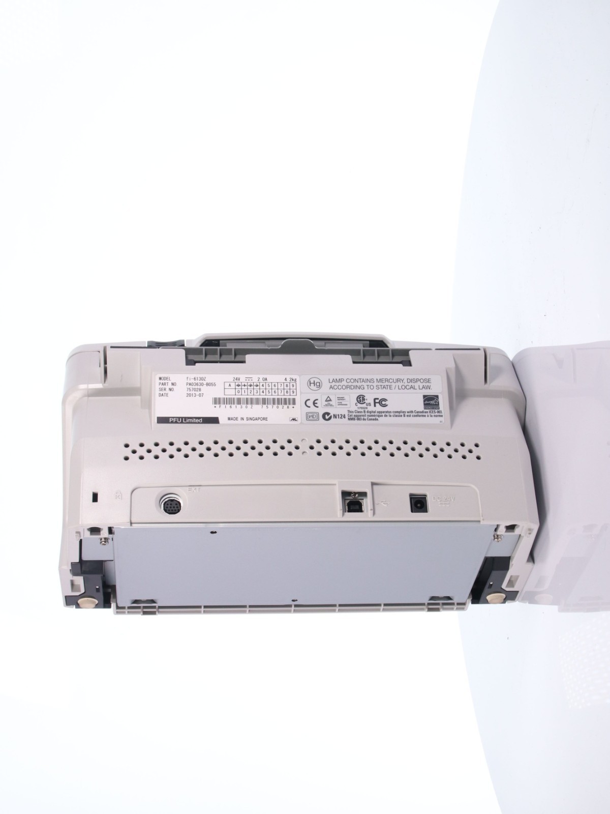 Fujitsu FI-6130Z Duplex Sheetfed Document Color Scanner PA03630-B055 - Image 9
