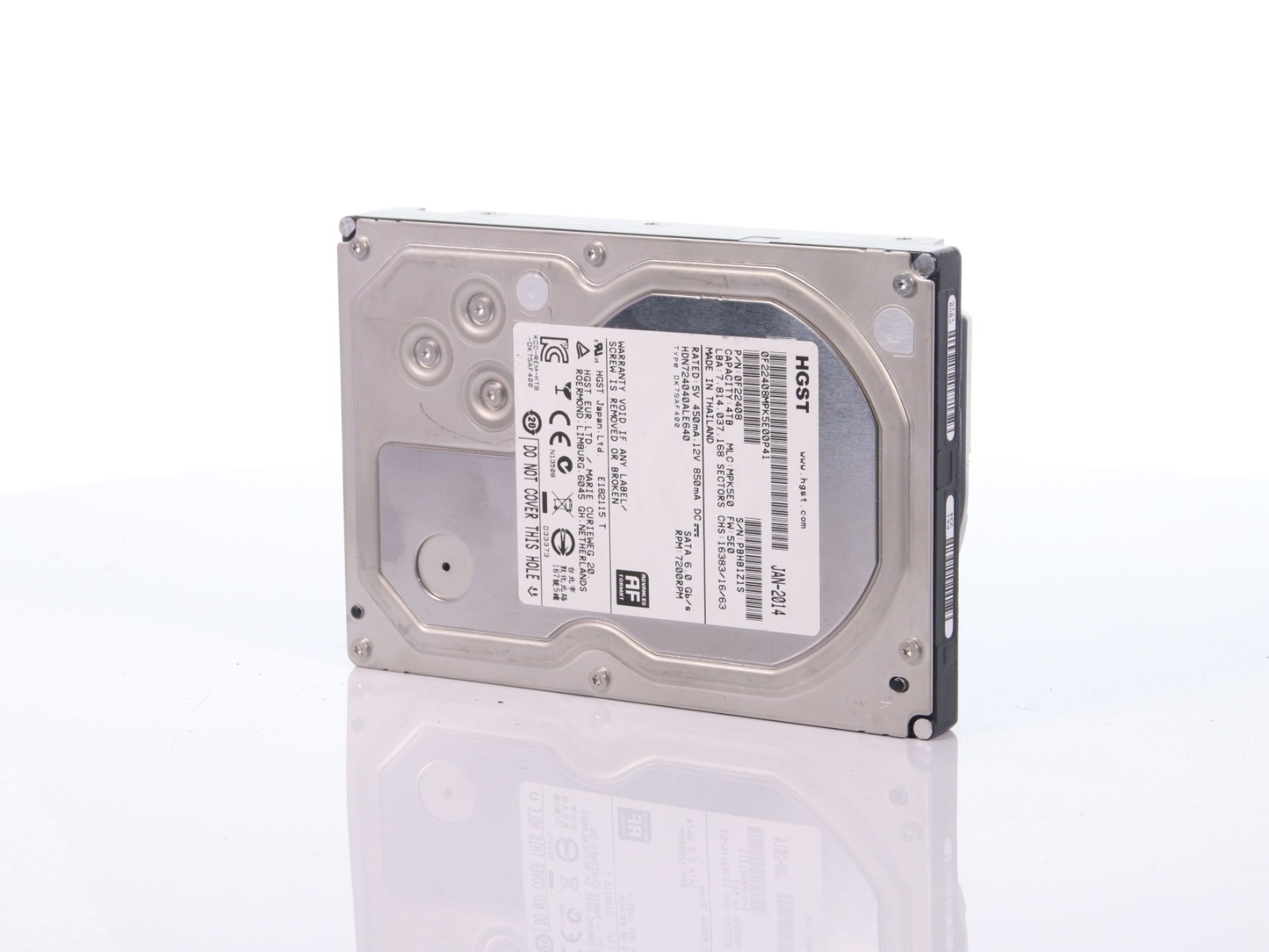 HGST 4TB 7.2K SATA 6Gb/s 3.5" HDD 0F22408 HDN724040ALE640 Hard Drive - Image 2