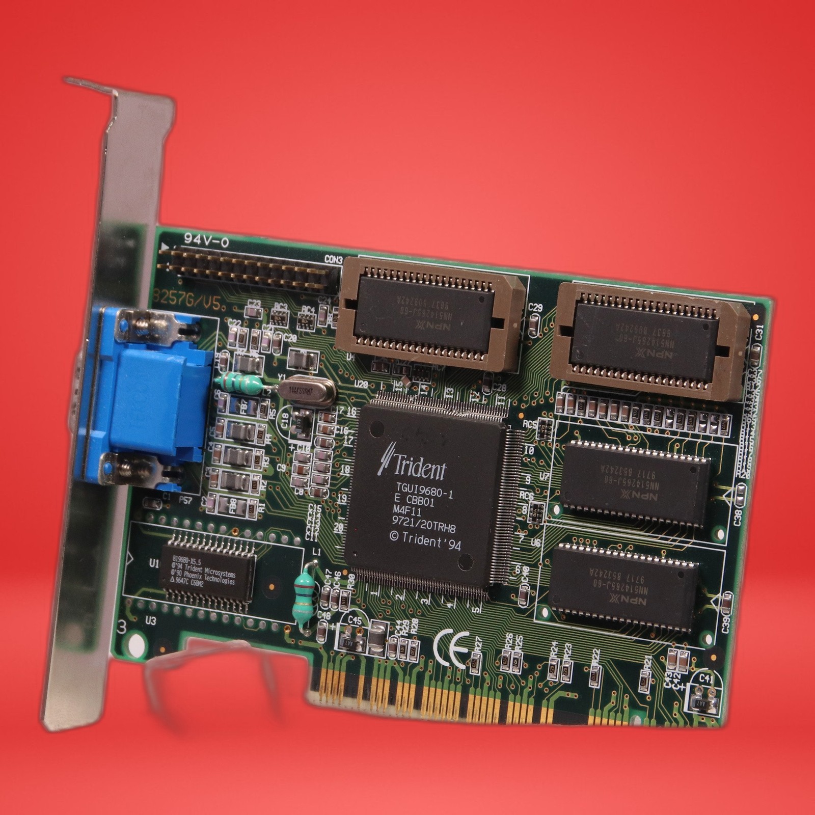 Trident TGUI9680 1MB ~ Vintage Gaming PCI SVGA CARD for 486, Pentium - Image 2
