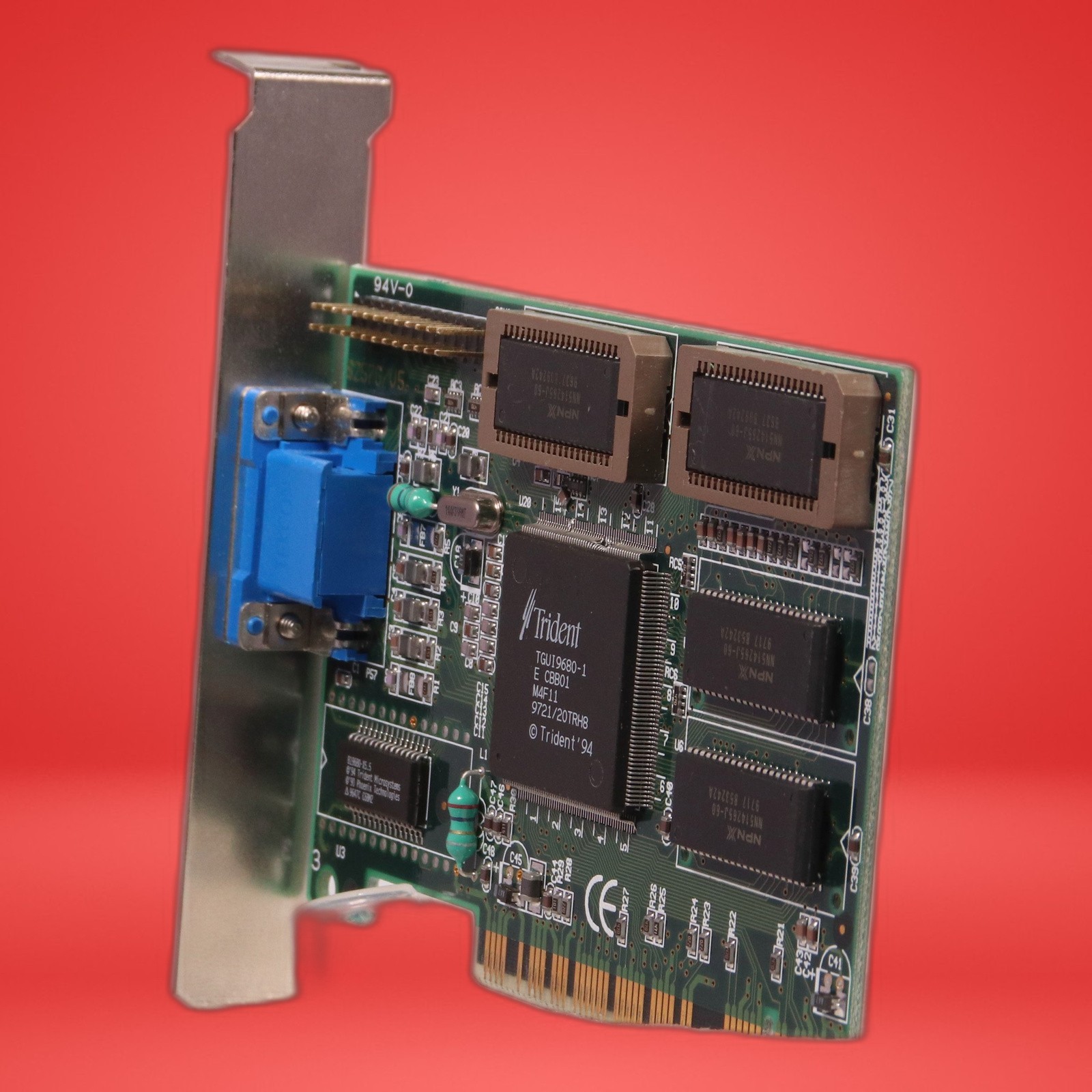 Trident TGUI9680 1MB ~ Vintage Gaming PCI SVGA CARD for 486, Pentium - Image 3