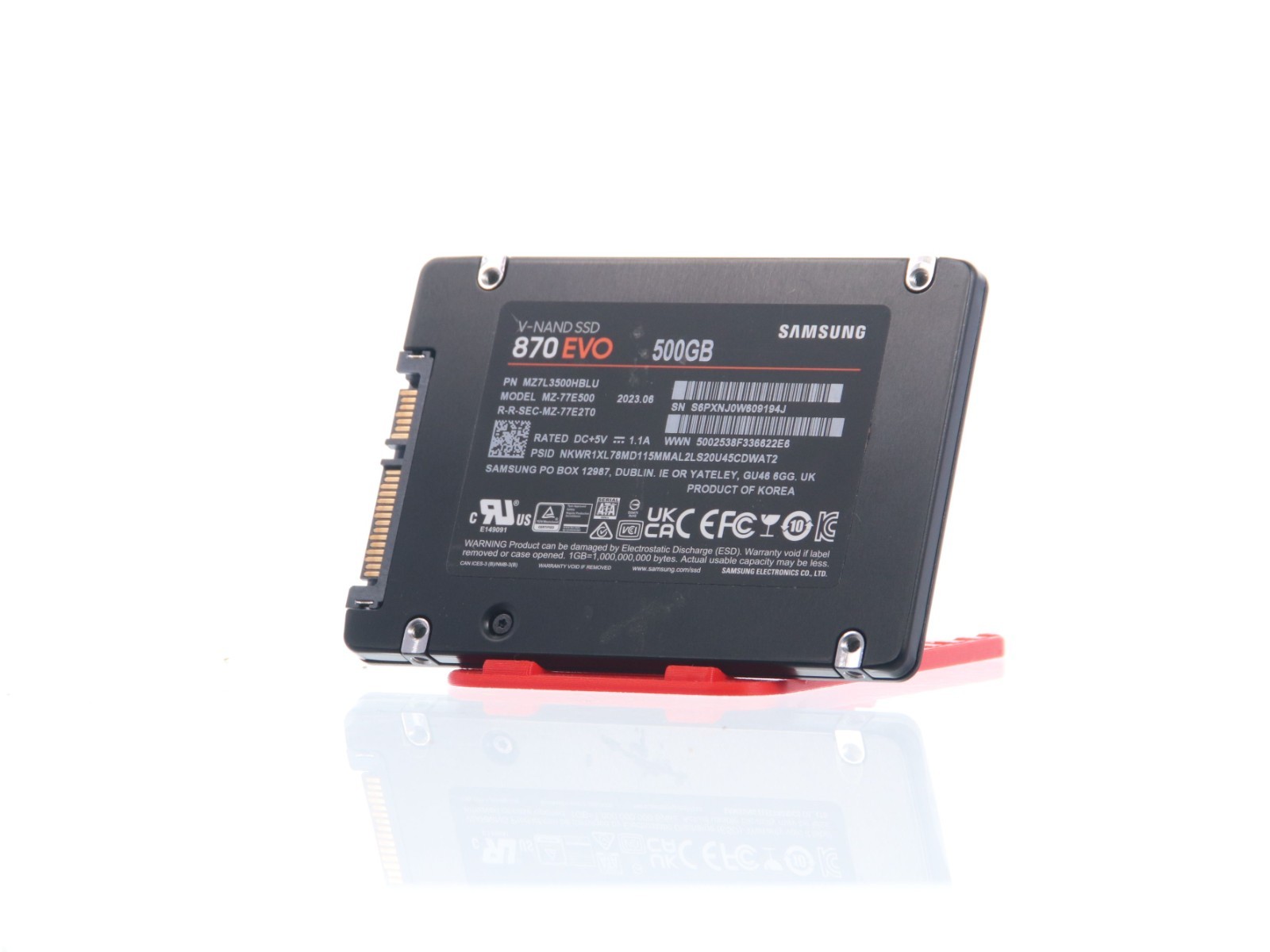 Samsung 870 EVO 500GB 2.5" SATA III Internal SSD MZ-77E500 Solid State Drive - Image 2