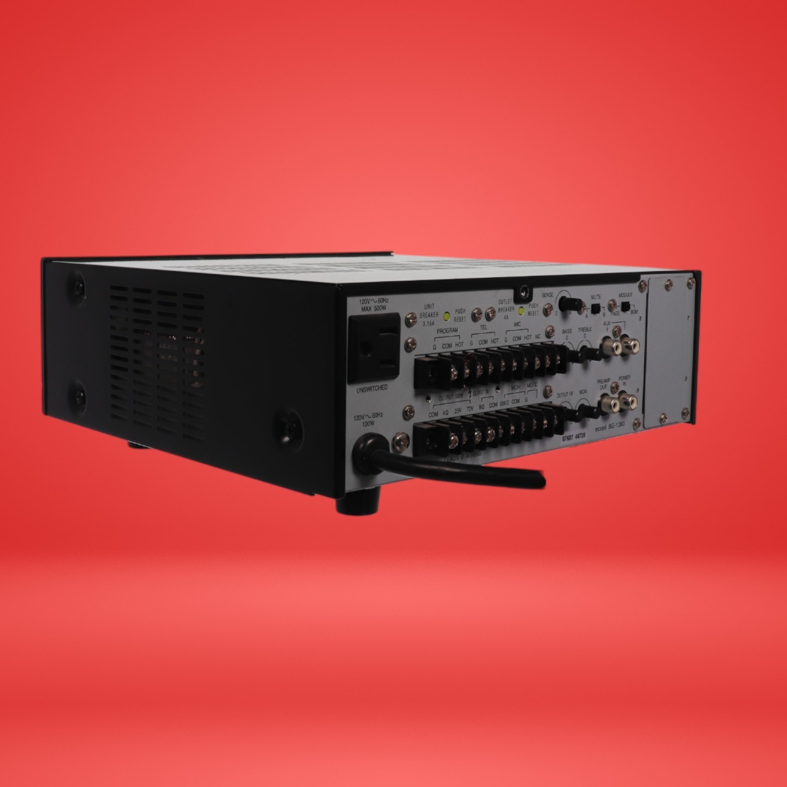 TOA Integrated Amplifier BG-1060, 60 Watts - Image 4