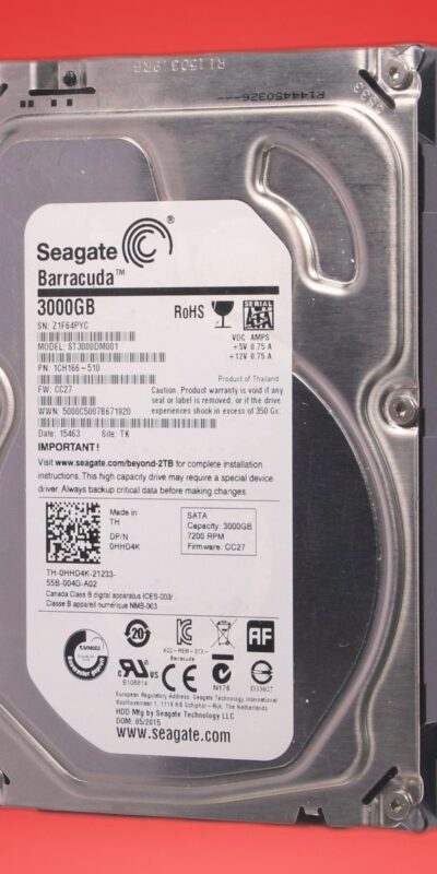 Seagate Desktop 3TB HDD SV35 3000GB Model ST3000VX000 Hard Drive