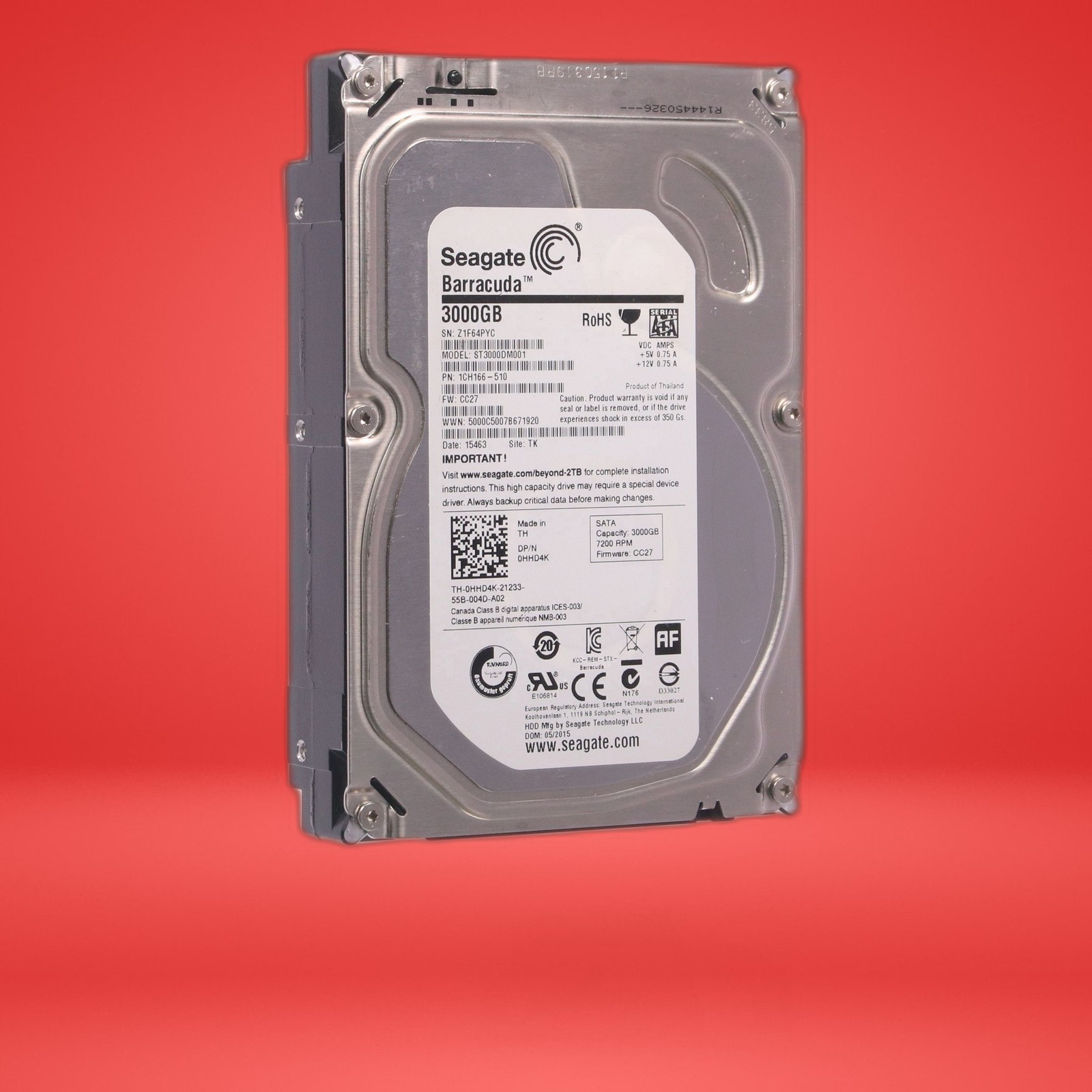 Seagate Desktop 3TB HDD SV35 3000GB Model ST3000VX000 Hard Drive - Image 7