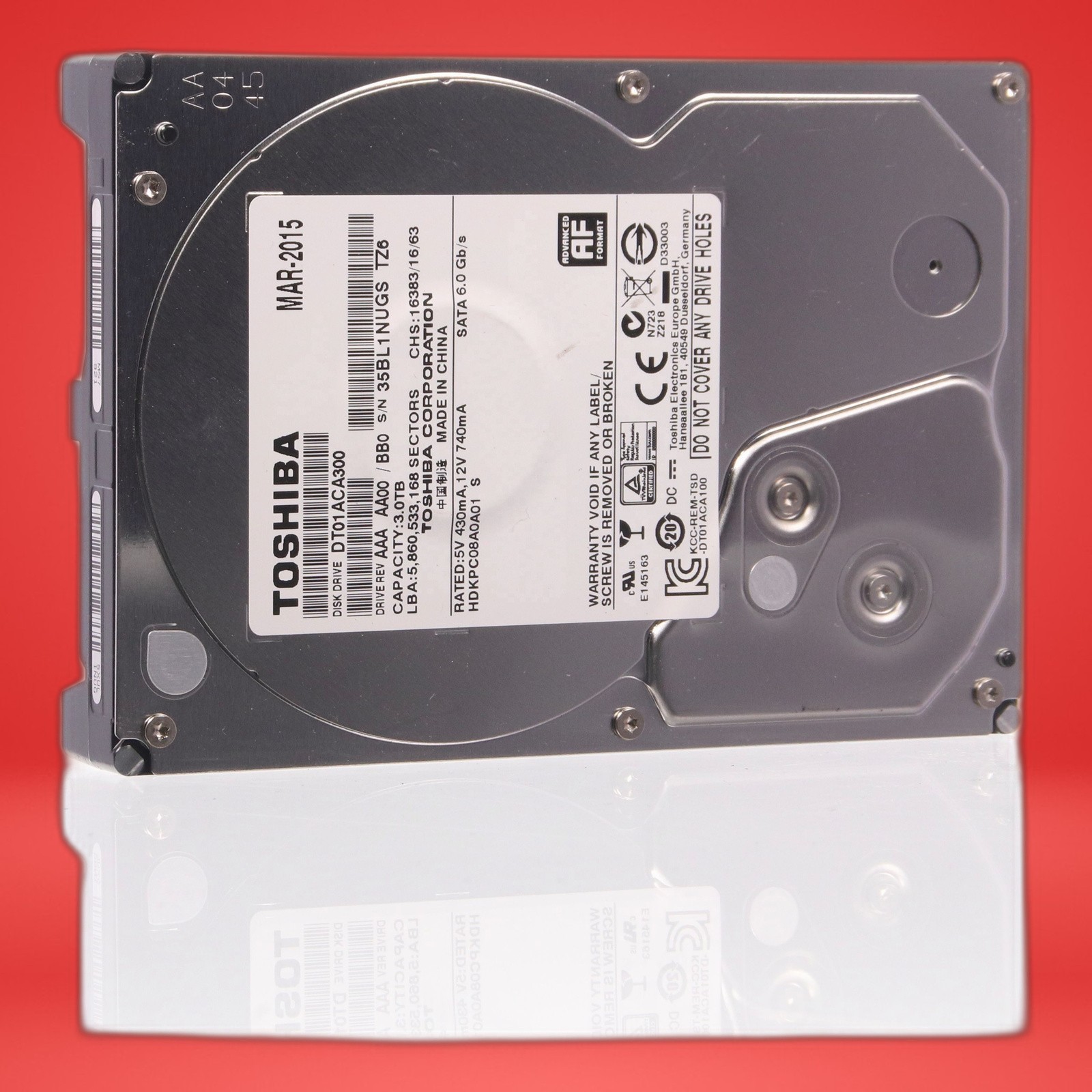 Toshiba DT01ACA300 3TB 7200RPM SATA 6Gb/s 3.5" Desktop Hard Drive - Image 12