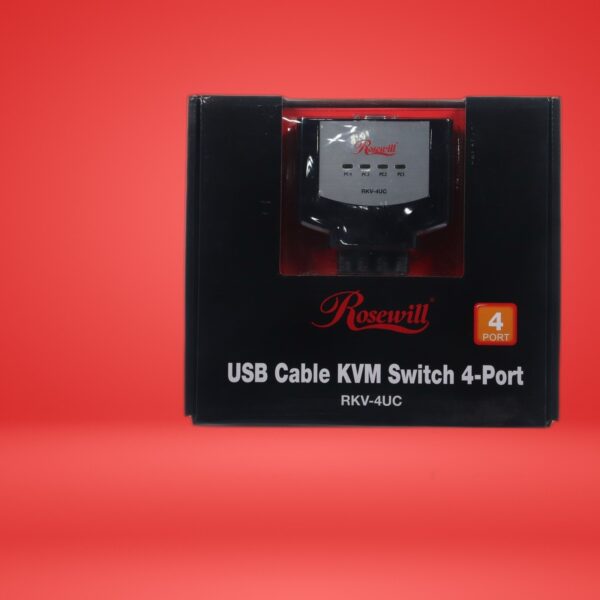 Rosewill 4 Port USB Cable KVM Switch RKV-4UC