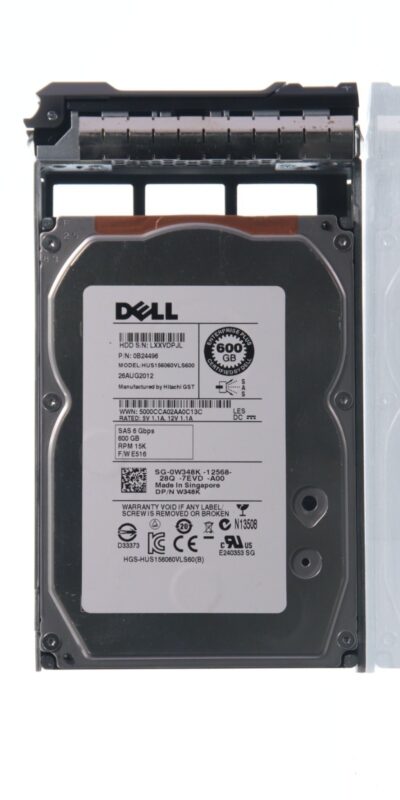 Dell Hitachi HGST 600GB SAS 15K RPM 6GBps 3.5" HDD HUS156060VLS600 (W348K)