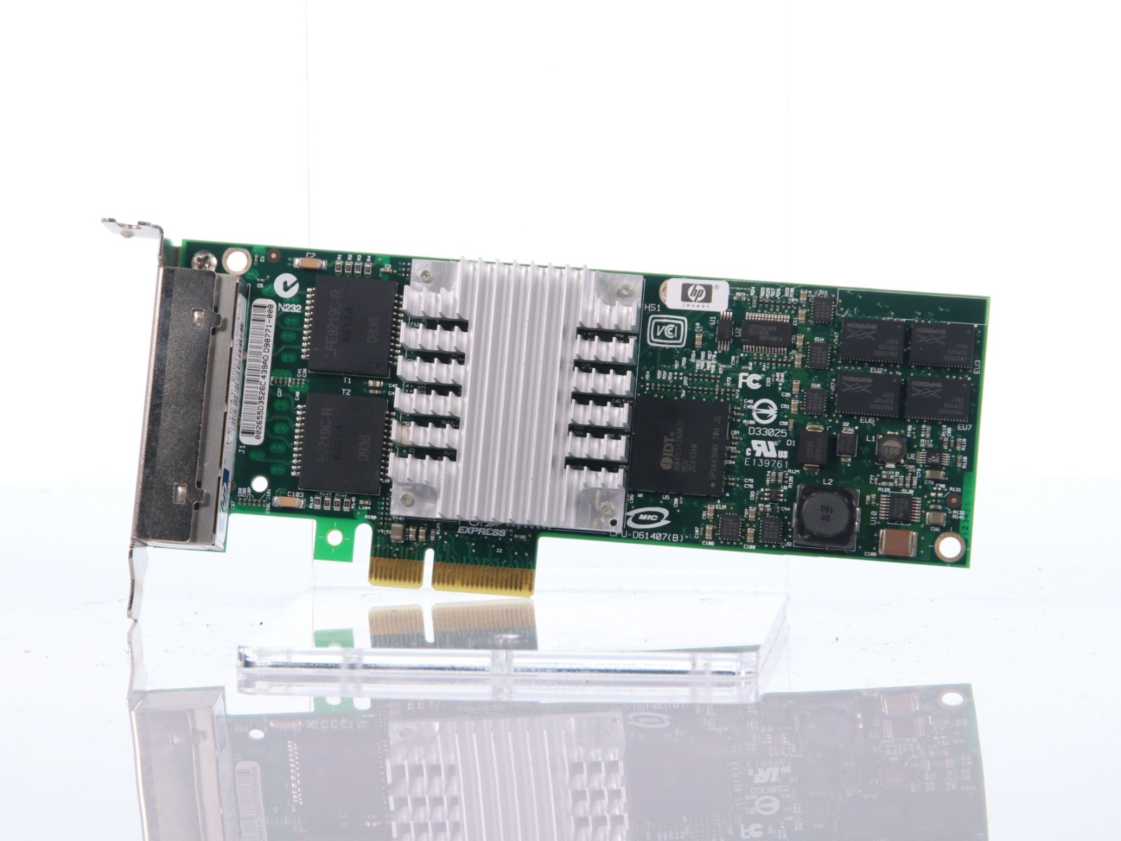 HP NC364T Intel PRO/1000 PT Quad Port Gigabit Ethernet Adapter P/N:436431-001 FP
