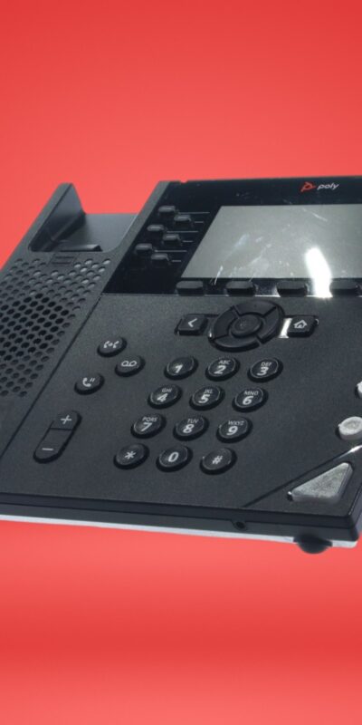 Polycom VVX 450 2201-48840-101 12 lines - Black - With STAND