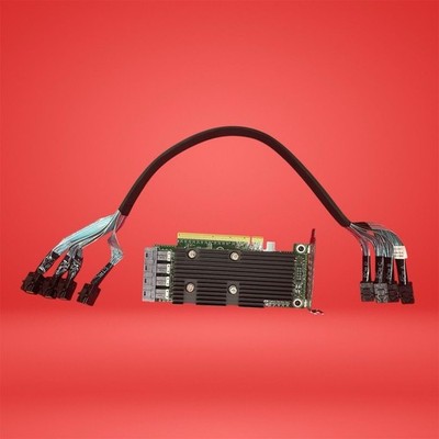 Dell GY1TD PowerEdge R630 SSD PCI-E Extender Expansion Card 0GY1TD W/ Cables