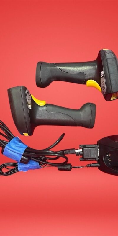 Wasp (2x)WWS-800C Wireless Scanner W/ WWS-800CR Wireless Dock, Adapter & Cord