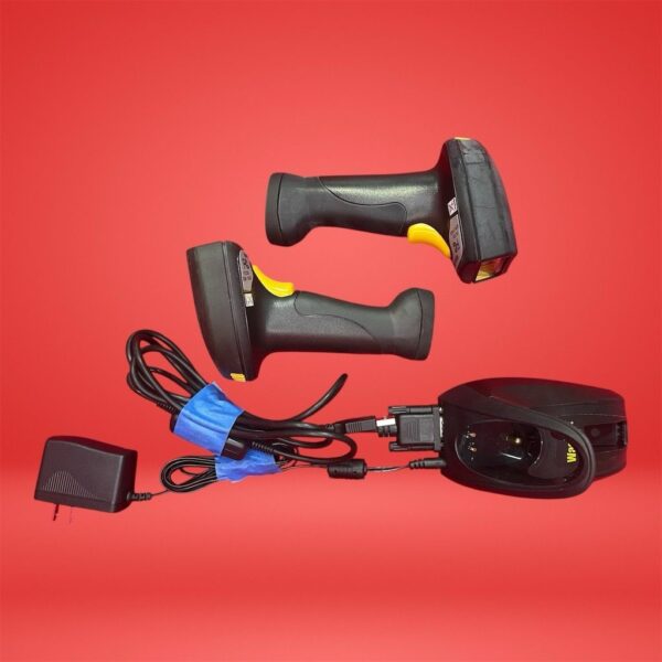 Wasp (2x)WWS-800C Wireless Scanner W/ WWS-800CR Wireless Dock, Adapter & Cord