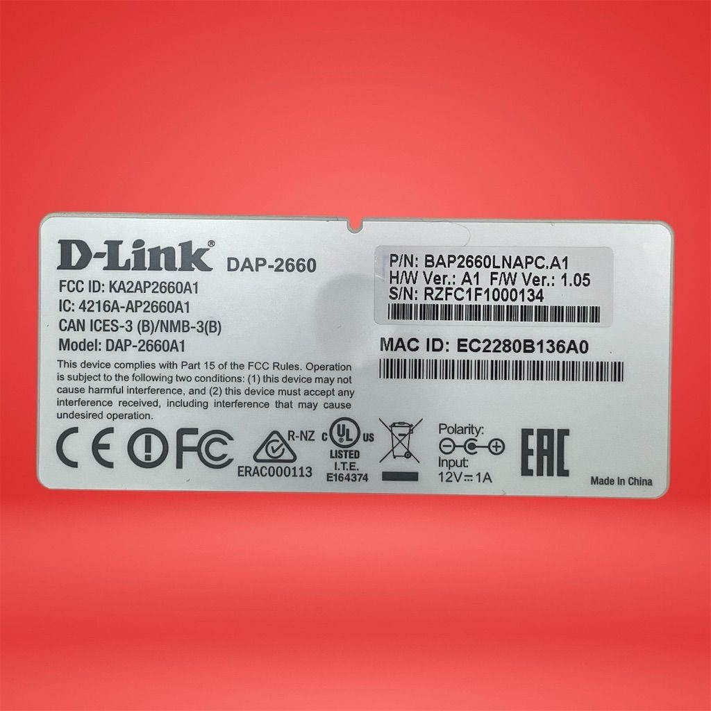 D-Link DAP-2660A1 Dual Band Wi Fi Wireless Access Point - Image 8