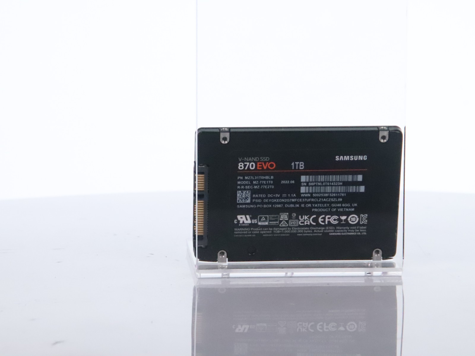 Samsung 870 EVO 1TB 2.5" SATA III V-NAND Internal SSD MZ-77E1T0 MZ7L31T0HBLB - Image 7
