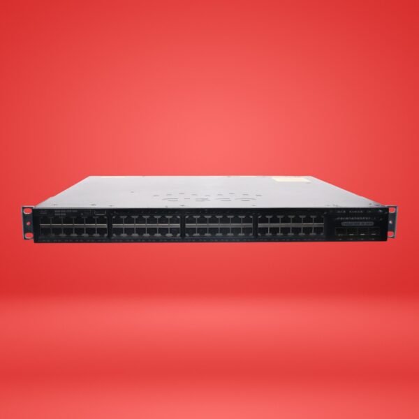 Cisco WS-C3650-48FQ-S 48 Port PoE+ 4x10G SFP Catalyst 3650 Switch + Ears