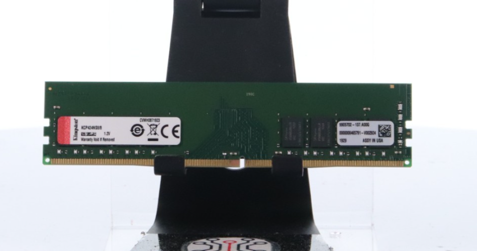 Lot of 4 Kingston KCP424NS8/8 8GB 1Rx8 PC4-19200 DDR4 2400 MHz DIMM RAM Memory