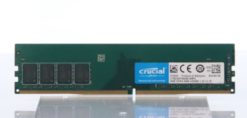Lot of 4 Crucial 8GB DDR4-2666 UDIMM Desktop RAM Memory CT8G4DFS8266.M8FE