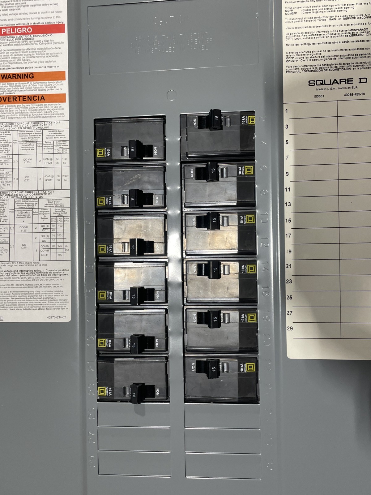 Square D QO100A816MLINLC 8 Space 16-Circuit Outdoor QO Load Center 100 Amp - Image 5