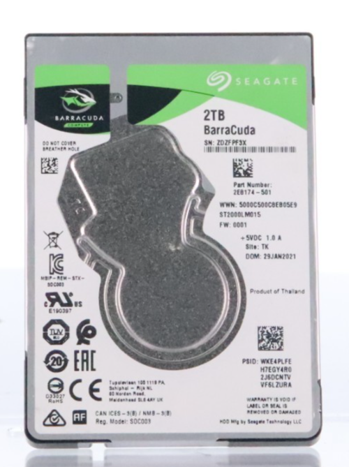 Seagate ST2000LM015 Barracuda Compute 2TB 2.5" SATA III (6.0Gb/s) Laptop