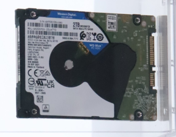 Western Digital WD Blue PC HDD 2TB 5400RPM SATA 2.5" Hard Drive WD20SPZX