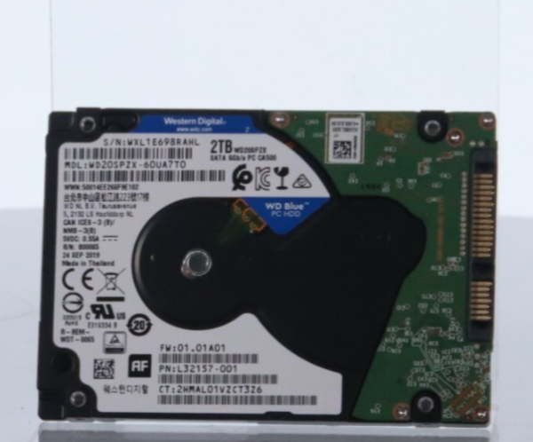 Western Digital Blue 2TB SATA HDD Hard Disk Drive WD20SPZX-60UA7T0 L32157-001