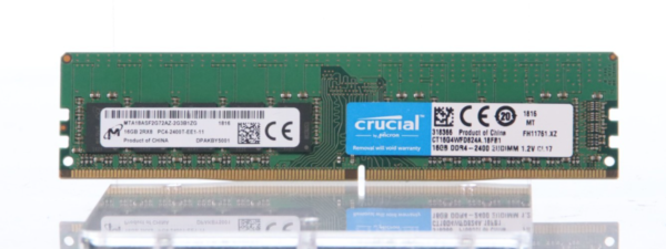 Micron 16GB 2Rx8 PC4-2400T-EE1-11 DDR4 Server RAM MTA18ASF2G72AZ-2G3B1ZG