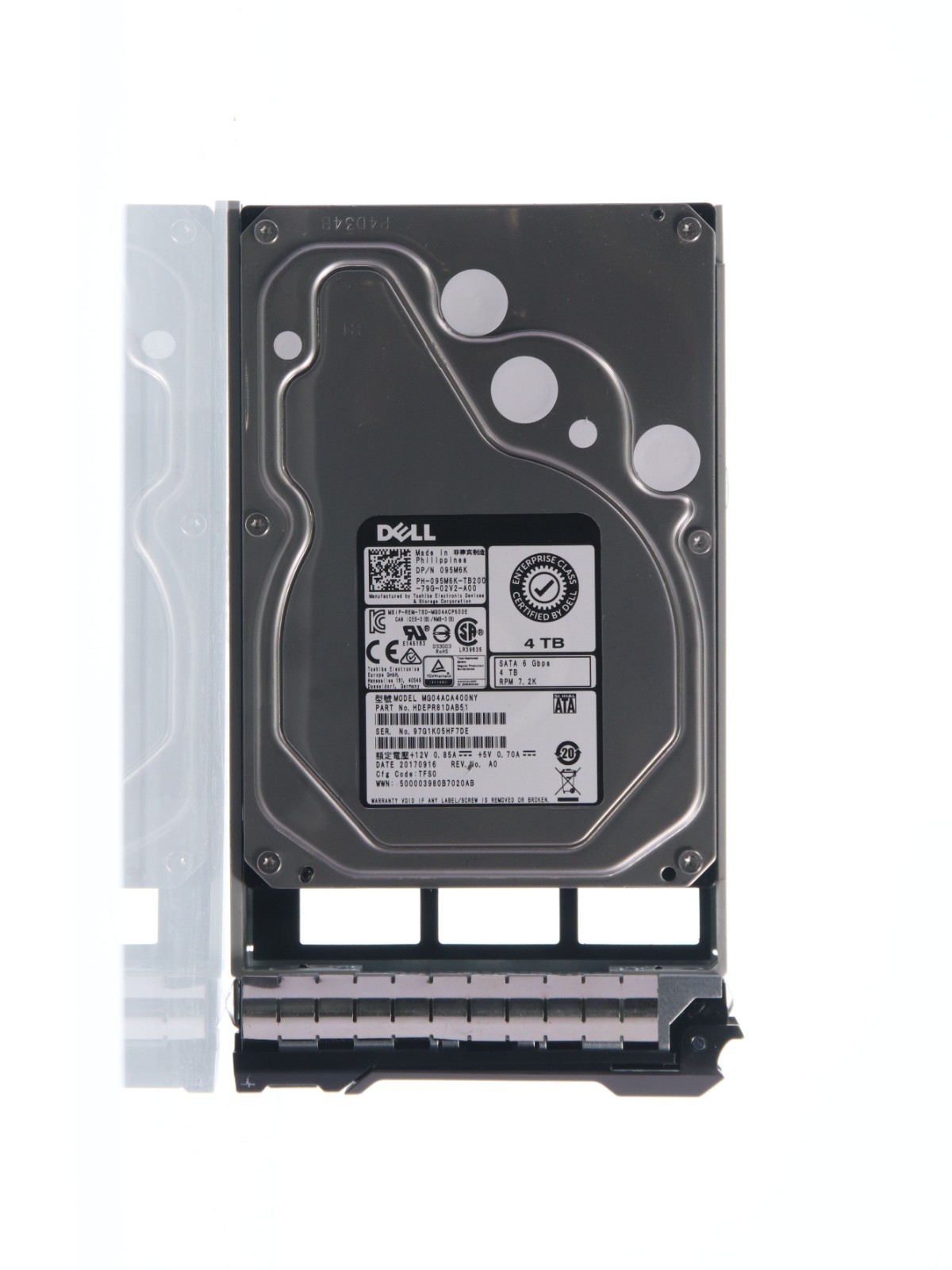 Dell 3.5" SATA 4TB Hard Drive HDD MG04ACA400NY 095M6K