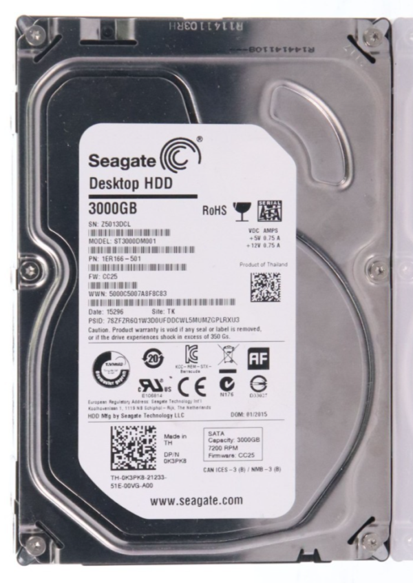 Seagate Desktop 3TB HDD SV35 3000GB Model ST3000VX000 Hard Drive 1ER166-501