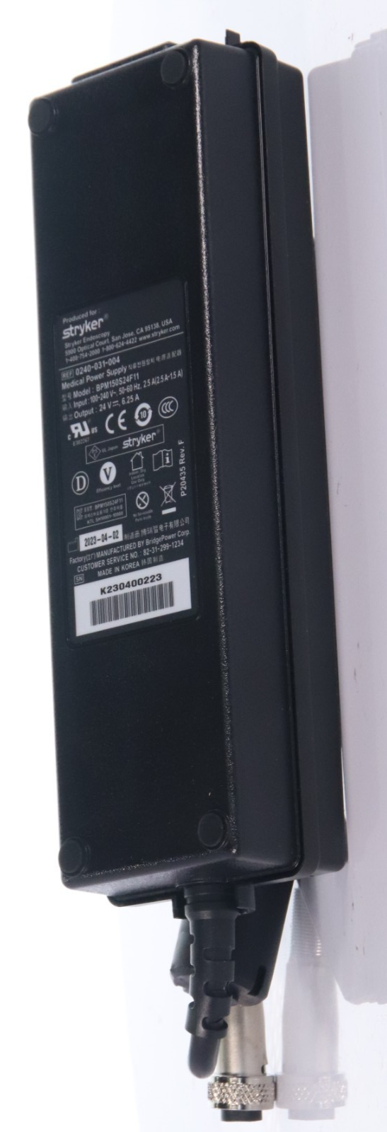 Stryker 0240-031-004, Medical Power Supply, Model BPM150S24F11