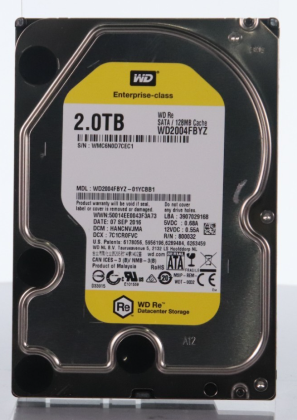 Western Digital WD2004FBYZ-01YCBB1 2TB SATA 7200rpm 128MB HDD 3.5" Hard Drive