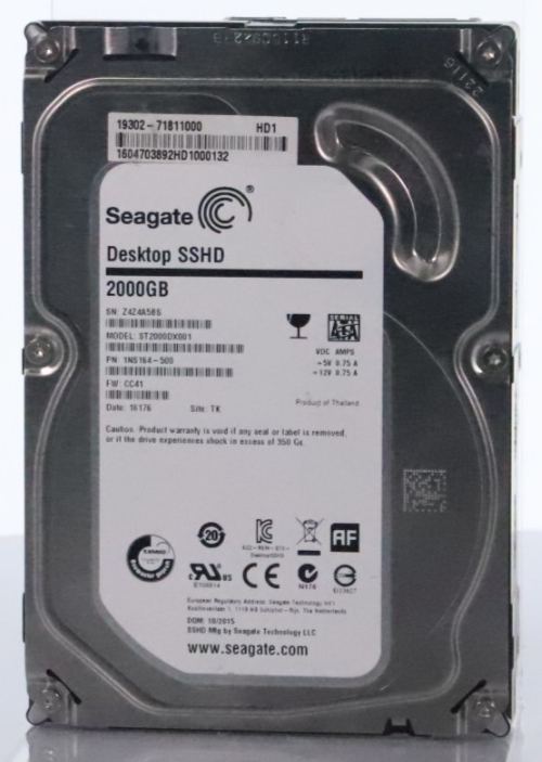 Seagate ST2000DX001 2 TB 6Gb/s 3.5-Inch SATA Desktop Solid State Hybrid Drive