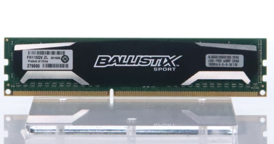 Lot of 5 Crucial Ballistix 8GB RAM DDR3 1600MHz BLS8G3D1609DS1S00.16FND