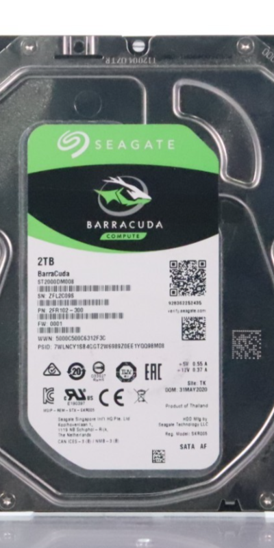 Seagate BarraCuda 2TB ST2000DM008 3.5" SATA 2FR102-300 FW:0001 HDD