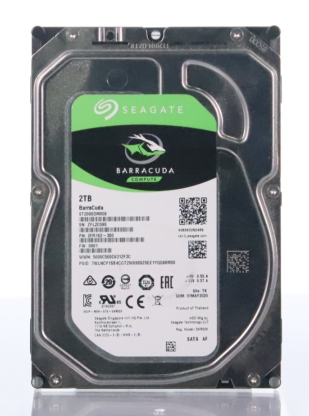 Seagate BarraCuda 2TB ST2000DM008 3.5" SATA 2FR102-300 FW:0001 HDD
