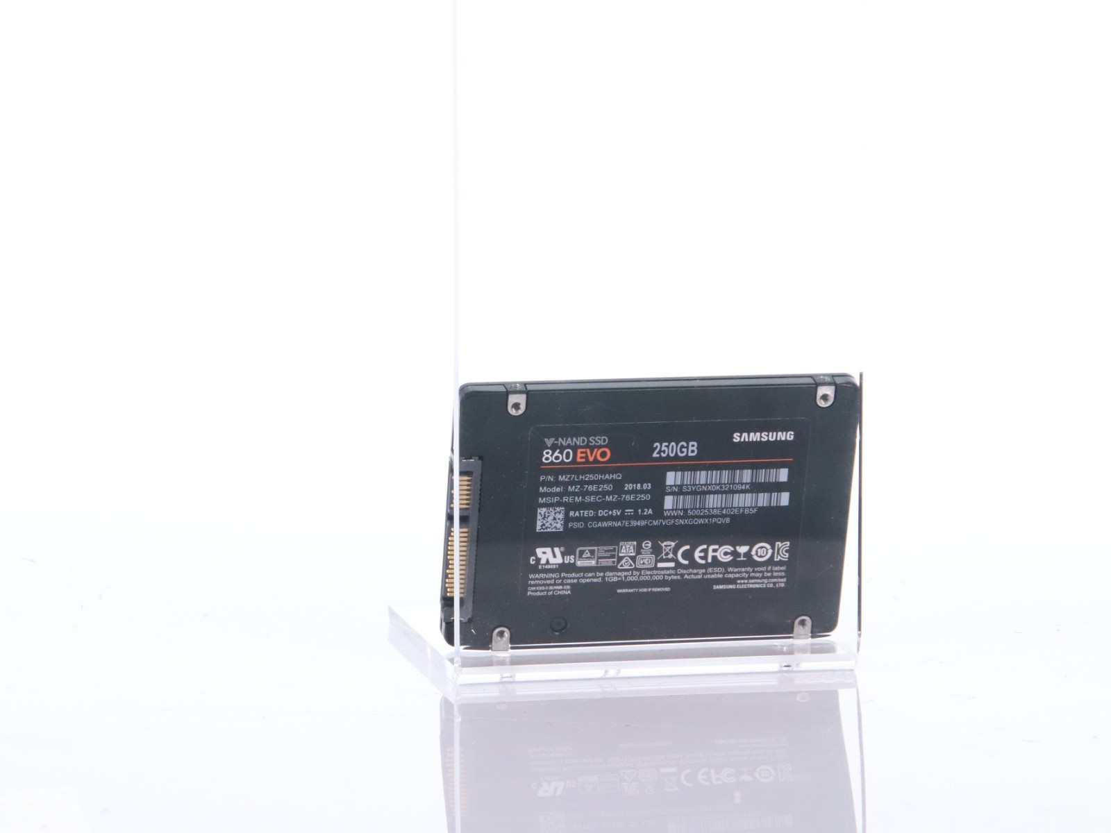Lot of 2 SAMSUNG 860 EVO 250GB 2.5" SATA SOLID STATE DRIVE SSD MZ-76E250 - Image 7
