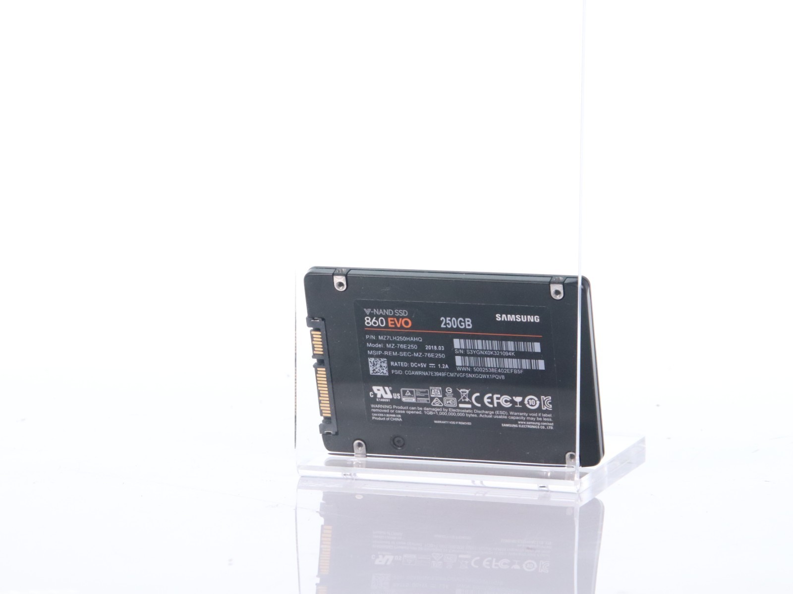 Lot of 2 SAMSUNG 860 EVO 250GB 2.5" SATA SOLID STATE DRIVE SSD MZ-76E250 - Image 8