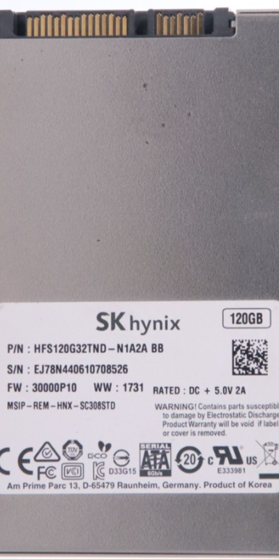 Lot of 2 SK HYNIX HFS120G32TND-N1A2A 2.5" 120GB SSD SATA III Solid State Drive