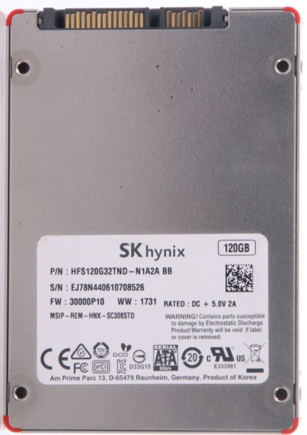 Lot of 2 SK HYNIX HFS120G32TND-N1A2A 2.5" 120GB SSD SATA III Solid State Drive