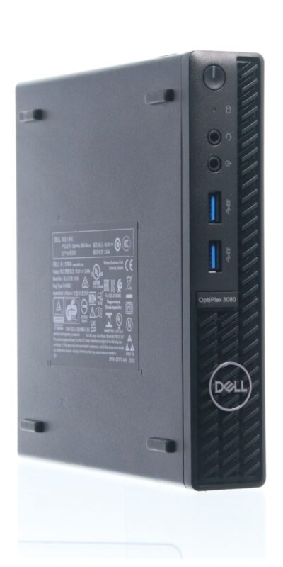 Dell OptiPlex 3080 MFF Core i3-10100T 16GB RAM 256GB NVMe Win11P W/ 65W AC Adapt