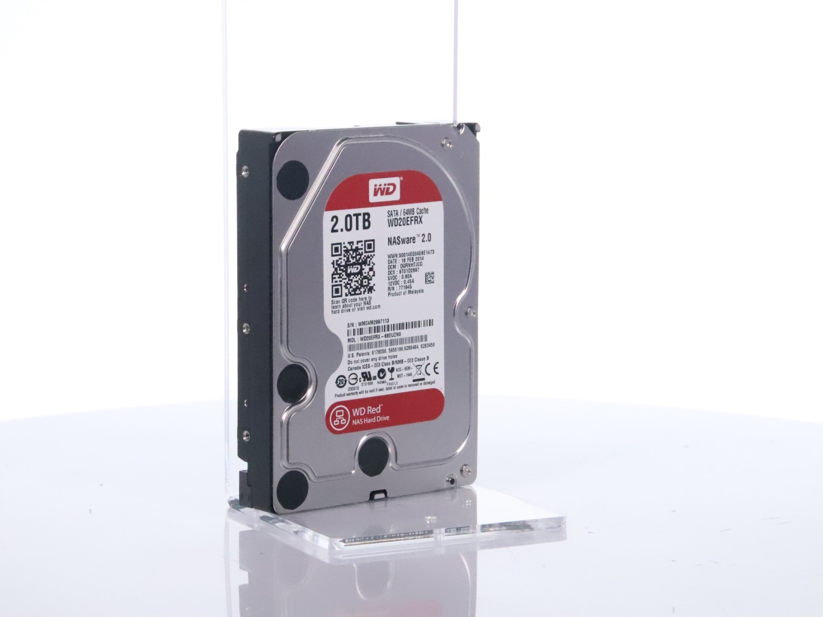 WD Red NAS Hard Drive 2TB @5.4K RPM 3.5" SATAIII 64MB Cache NASware 2.0 WD20EFRX - Image 12