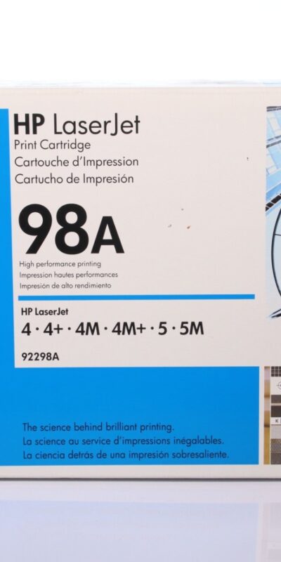 GENUINE HP 98A (92298A) LaserJet Black Print Cartridge New Sealed