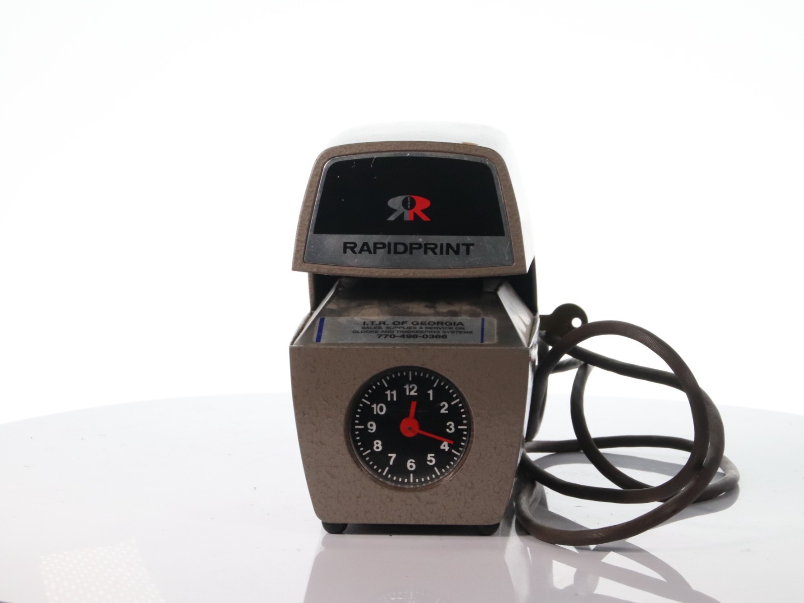 RapidPrint ARC-E Electric Date Time Clock Stamp Machine 770-496-0366 w/o Keys - Image 2