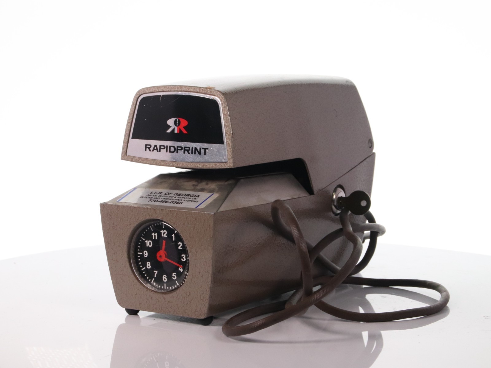 RapidPrint ARC-E Electric Date Time Clock Stamp Machine 770-496-0366 w/o Keys - Image 3