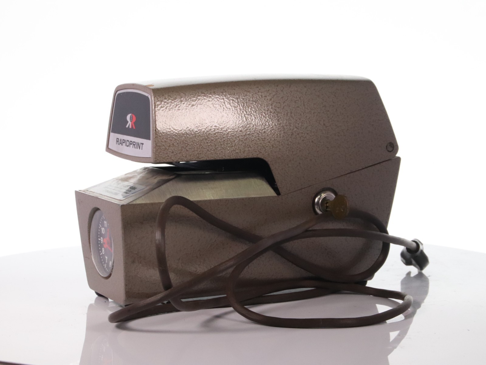 RapidPrint ARC-E Electric Date Time Clock Stamp Machine 770-496-0366 w/o Keys - Image 4