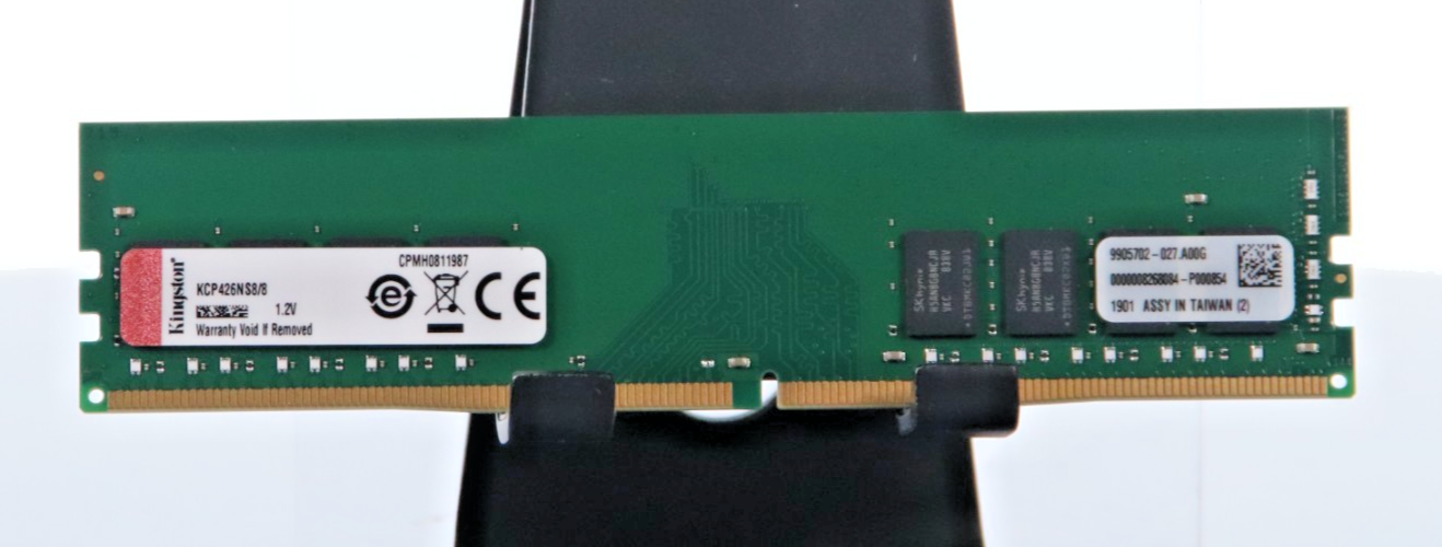 Kingston 8GB 1Rx8 PC4-21300 DDR4-2666MHz Non-ECC Unbuffered RAM P/N: KCP426NS8/8